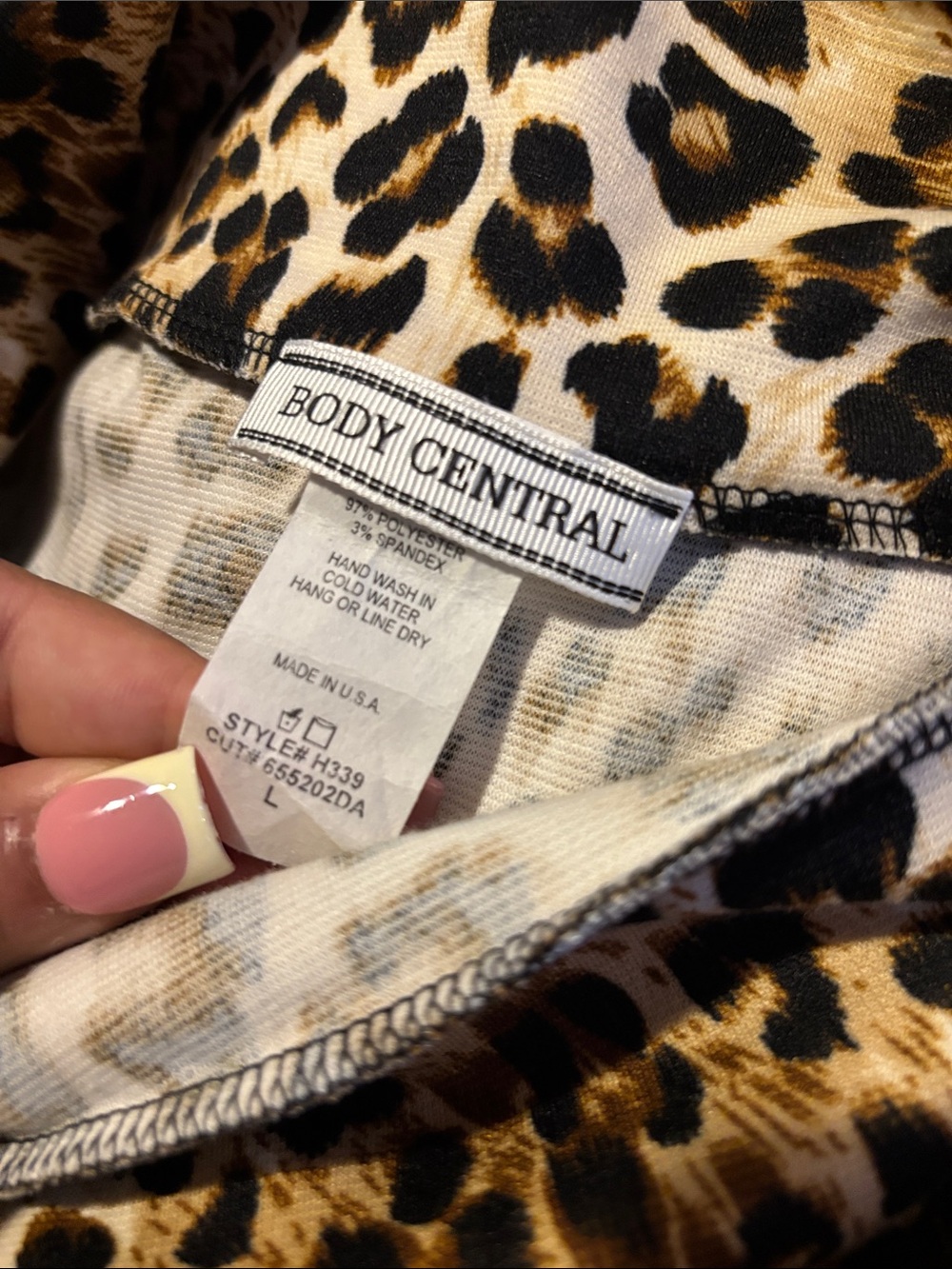 Leopard Print Maxi Skirt - Brown/Black/White - Picture 4 of 4